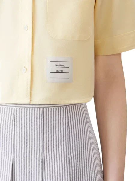 Cămașă Thom Browne scurtă galben
