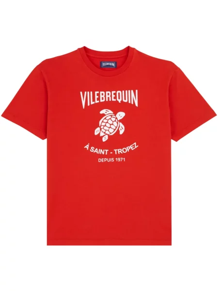 Tricou Vilebrequin cu imagine roșu
