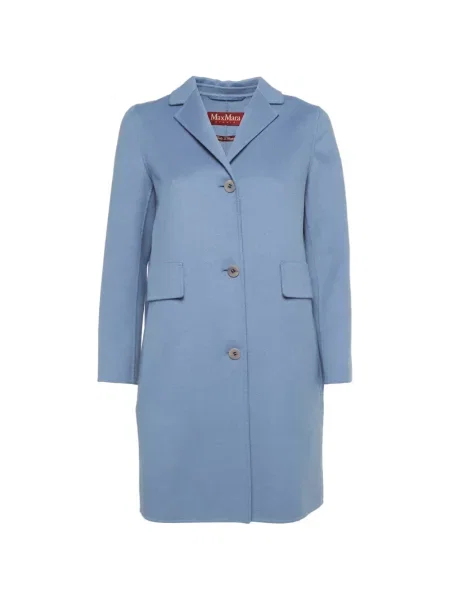 Palton Max Mara din fetru albastru