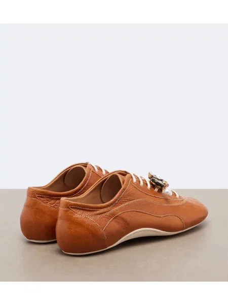 Sneakerși Dries Van Noten din piele maro