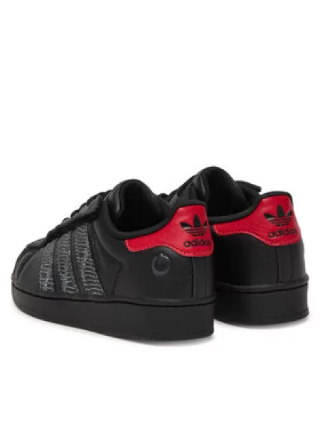 Superge adidas Superstar Led Lights Comfort Closure Elastic Lace Shoes črna