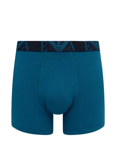 Boxeri Emporio Armani cu autograf albastru