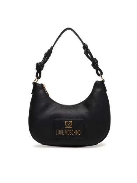 Love Moschino torebka z imitacji skóry czarna