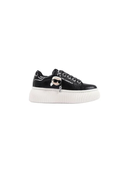 Sneakersy Karl Lagerfeld skórzane czarne