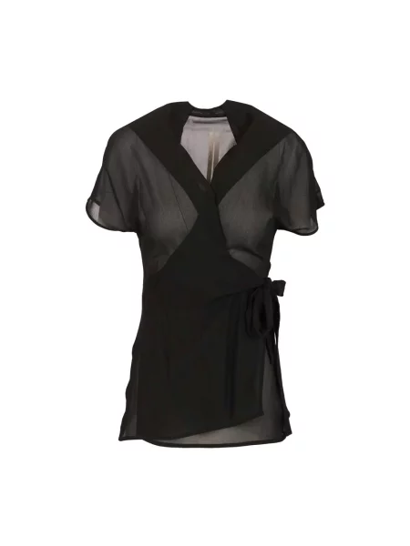 Bluzka Rick Owens szyfonowa czarna