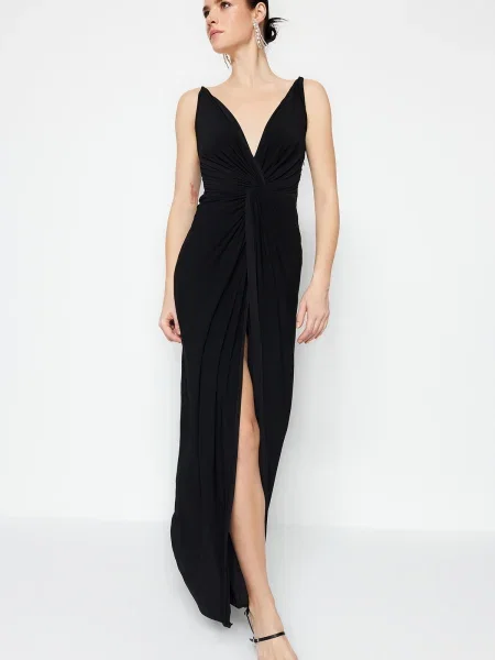 Rochie de seară Trendyol negru