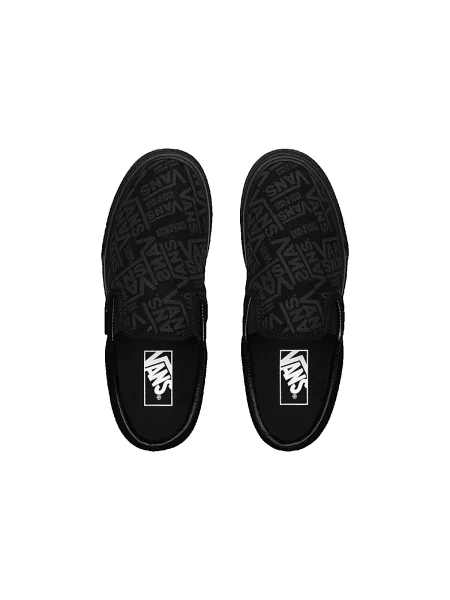 Platform talpú klasszikus slip on félcipő Vans szürke