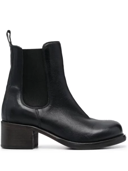 Botine chelsea Moma din piele albastru
