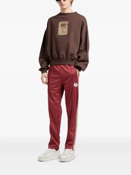 Hanorac crewneck Palm Angels maro
