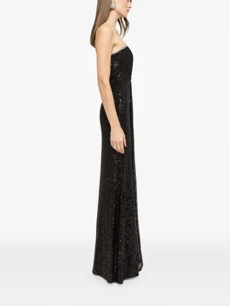 Rochie maxi Nissa de cristal de costum negru