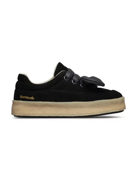 Sneakersy Barracuda zamszowe czarne