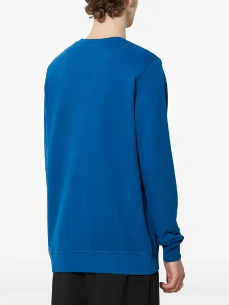 Kerek nyakú pulcsi Helly Hansen autogrammal kék