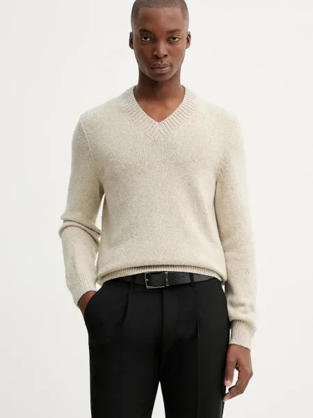 Marc O'Polo pulover din amestec de lână bej