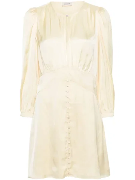 Rochie Zadig&voltaire din satin galben