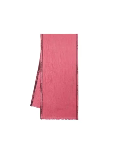 Szal Acne Studios wełniana różowa