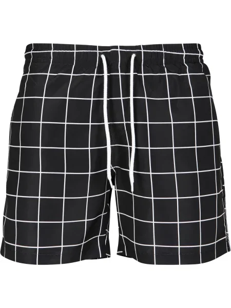 Urban Classics Plavecké šortky černá bílá