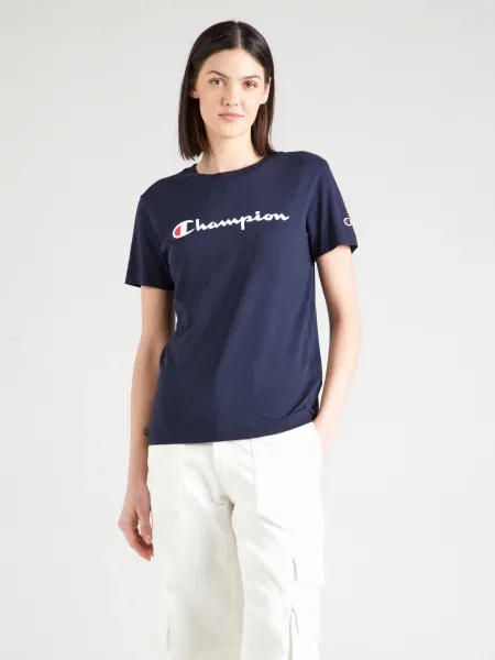 Champion Tricou Bleumarin alb