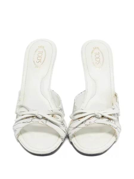 Sandale Tod's cu funde cu pană alb
