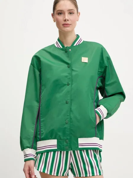 Fila kurtka bomber Leme przejściowa oversize zielony