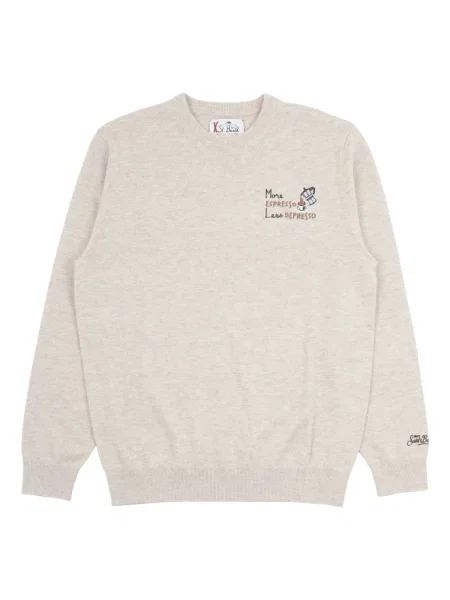 Sweter Saint Barth wełniany beżowy
