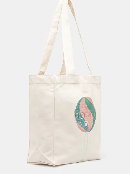 Fiorucci torba Lollipop Print Canvas Tote beżowy