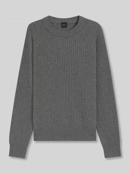 Sweter o kroju regular fit z mieszanki wełny Boss Orange