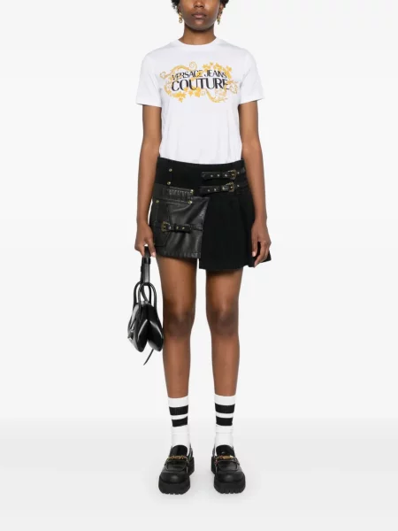 Raštuotas marškinėliai Versace Jeans Couture balta
