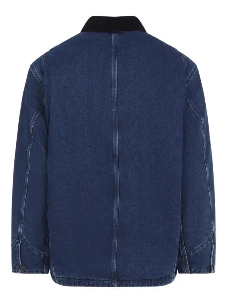 С яка дънково яке Carhartt Wip от рипсено кадифе синьо