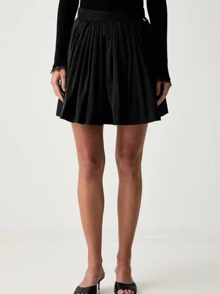 Twinset fustă evazată negru