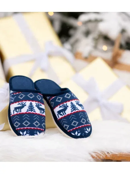 Pantofle Natural Style modré