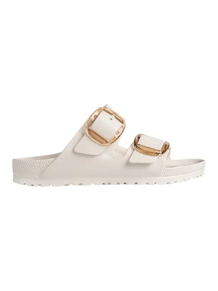 Klapki Birkenstock na sprzączkę beżowe