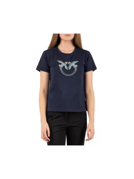 PINKO T-Shirt Quentin granatowy