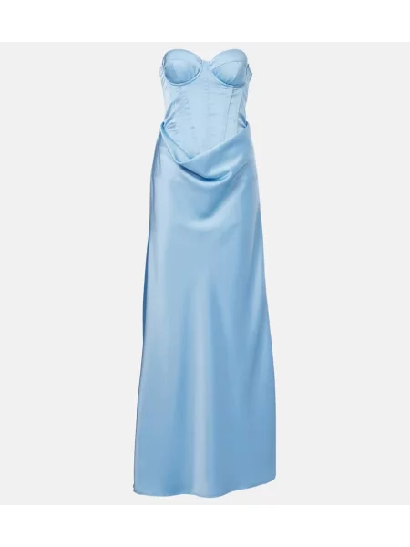 Sukienka Rotate z gorsetem niebieska