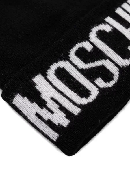 Căciulă Moschino cu autograf negru