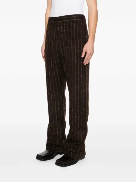 Pruhované kalhoty Martine Rose růžové