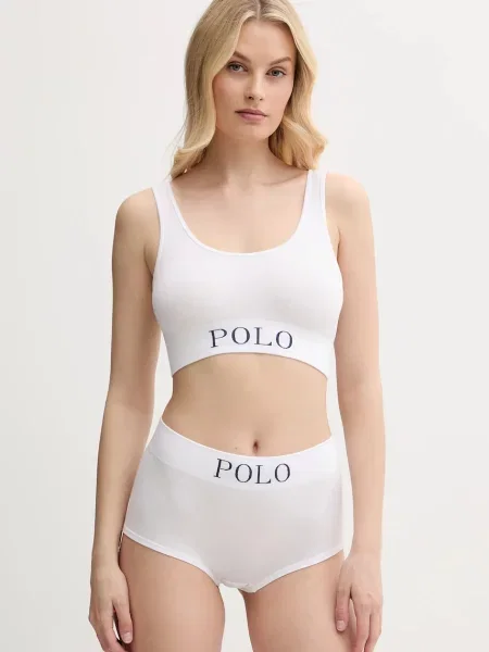 Polo Ralph Lauren podprsenka s lyocellem bílá