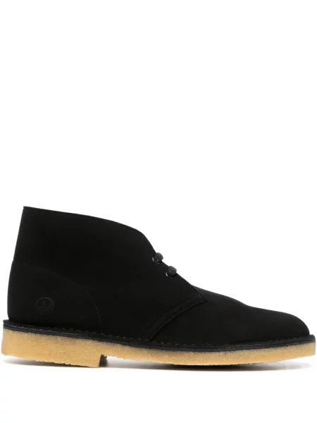 Ghete desert Clarks Originals cu șireturi din piele negru