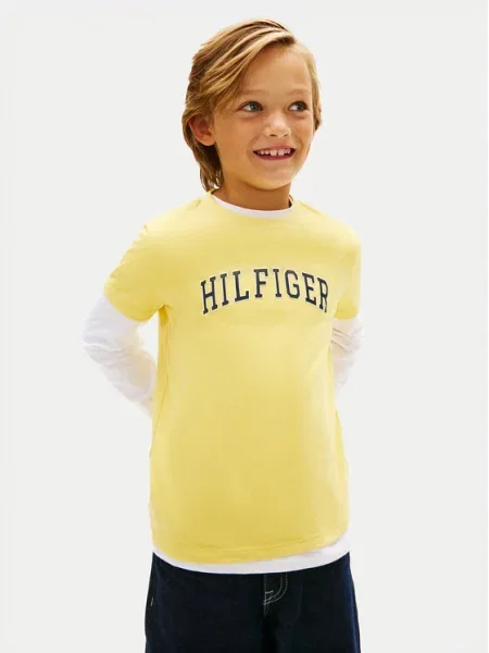Dětské tričko Tommy Hilfiger žluté