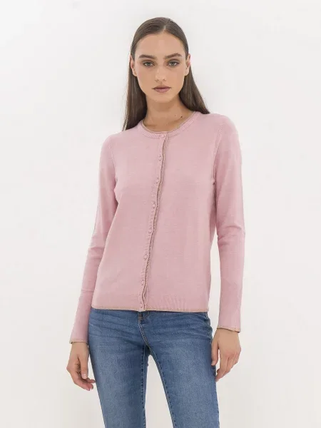 Кардиган Piazza Italia пудра віскоза/поліестер