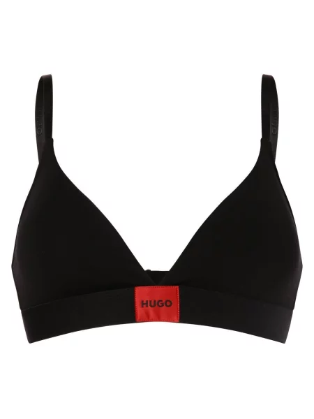 Biustonosz trójkątny z naszywką z logo model ‘Triangle Red Label’ Hugo czarny