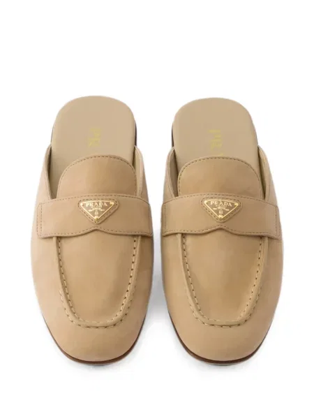 Papuci tip mules Prada din nubuc