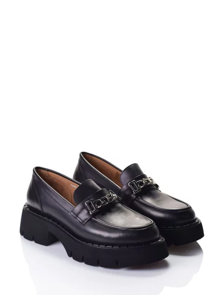 Кожаные туфли Derisan черные