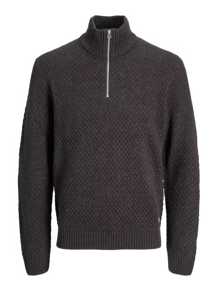 JACK & JONES Pulover JJBLAKE metalic gri