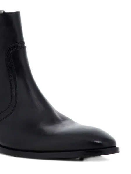Cizme scurte Roberto Cavalli din piele negru