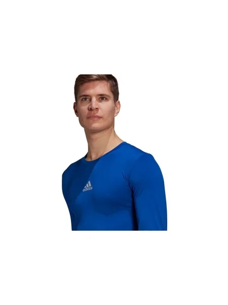Comprimare tricou mânecă lungă Adidas albastru