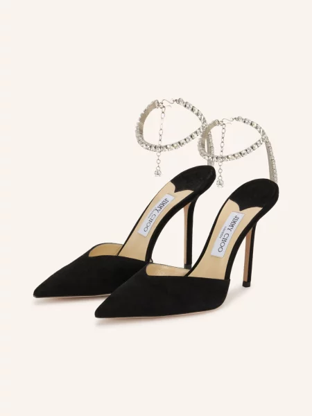 Jimmy Choo Lodičky Sadea S Ozdobnými Kamínky černá