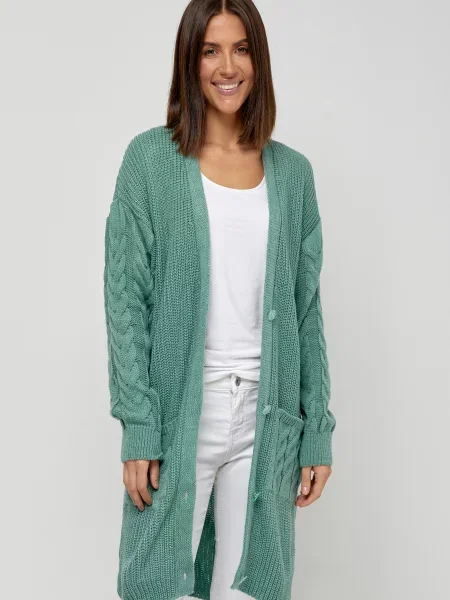 Кардиган MarSe вовна/поліестер зелений