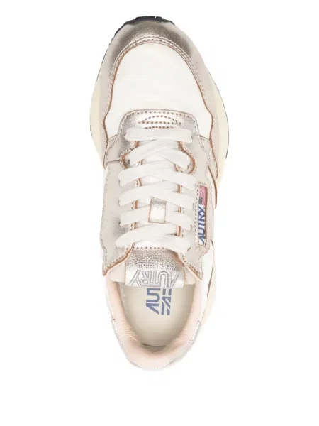 Sneakerși Autry din piele auriu