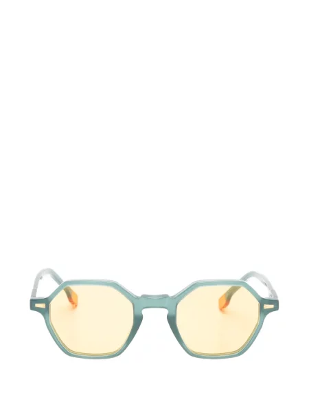 Ochelari de soare Kyme cu imprimeu geometric verde