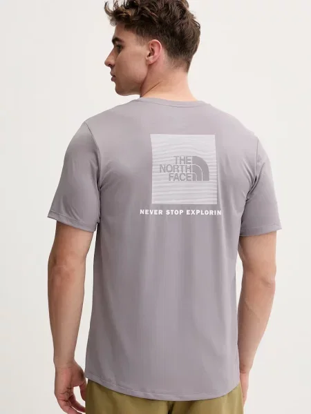 The North Face t-shirt ανδρικό Redbox Tee μωβ